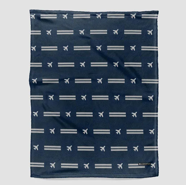 Navy Pilot Stripes - Blanket