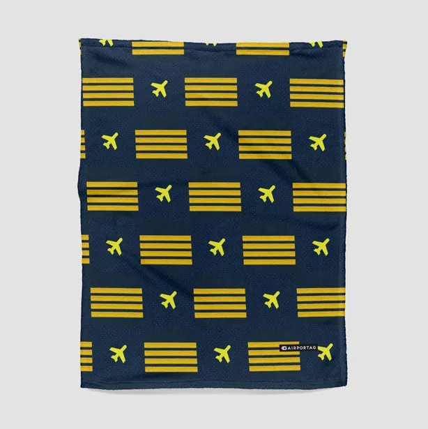 Navy Pilot Stripes - Blanket