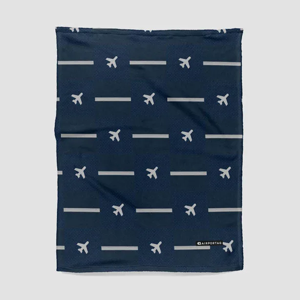 Navy Pilot Stripes - Blanket