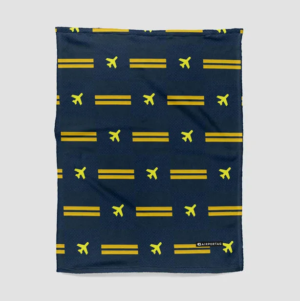 Navy Pilot Stripes - Blanket