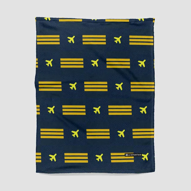 Navy Pilot Stripes - Blanket
