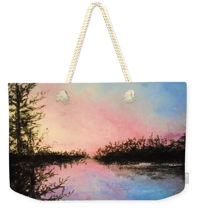 Night Streams in Sunset Dreams  - Weekender Tote Bag