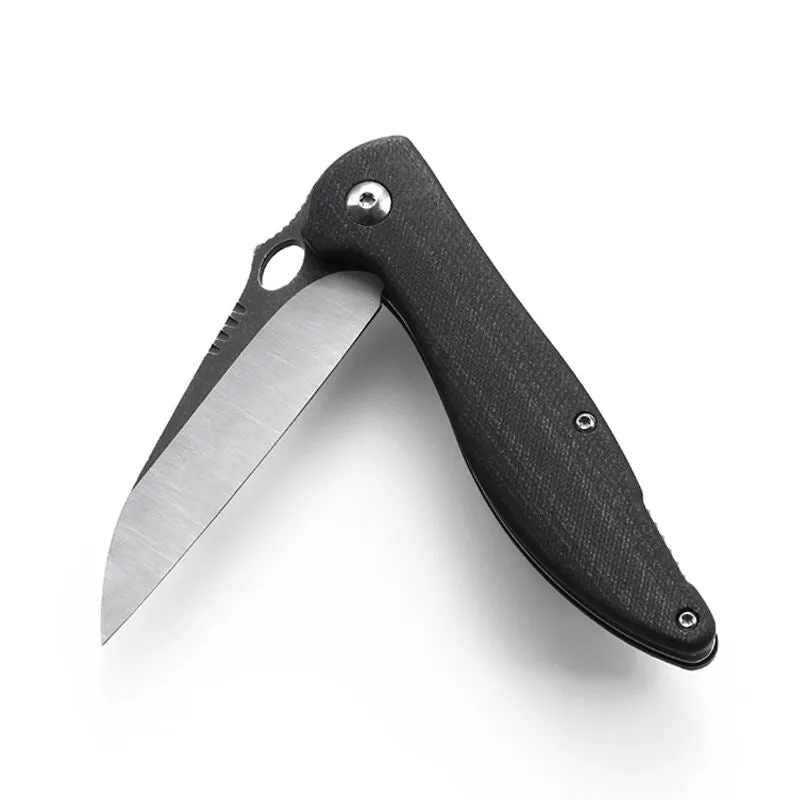 Outdoor Hand Tools Black Portable Small Tactical Knife Camping Folding Survival Knife With G10 Handle