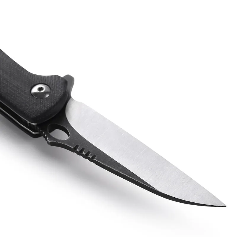 Outdoor Hand Tools Black Portable Small Tactical Knife Camping Folding Survival Knife With G10 Handle