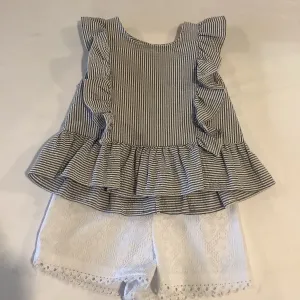 Pinstriped Seersucker Short Set | Bonnie Jean