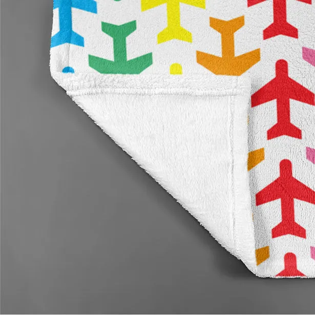 Planes Rainbow - Blanket