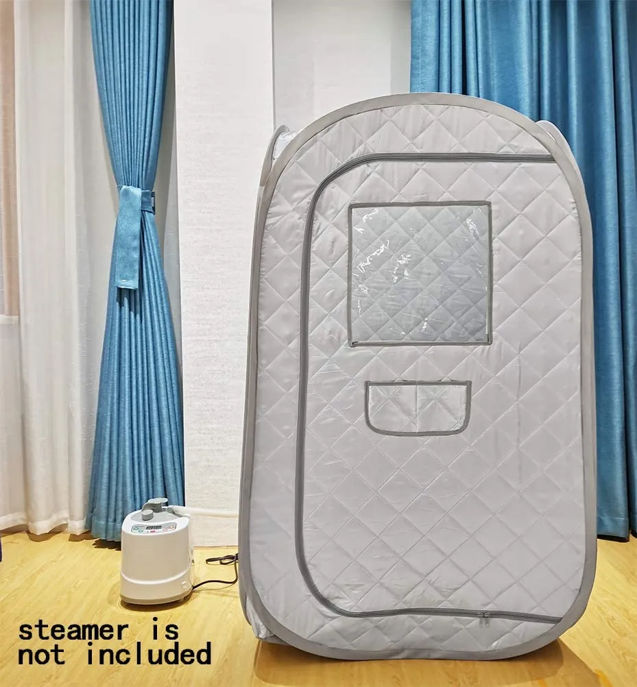 Portable, Foldable One Person Sauna Tent for Full Body Spa With Wet Steam for Detox Therapy
