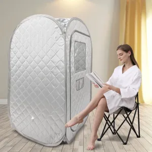 Portable, Foldable One Person Sauna Tent for Full Body Spa With Wet Steam for Detox Therapy