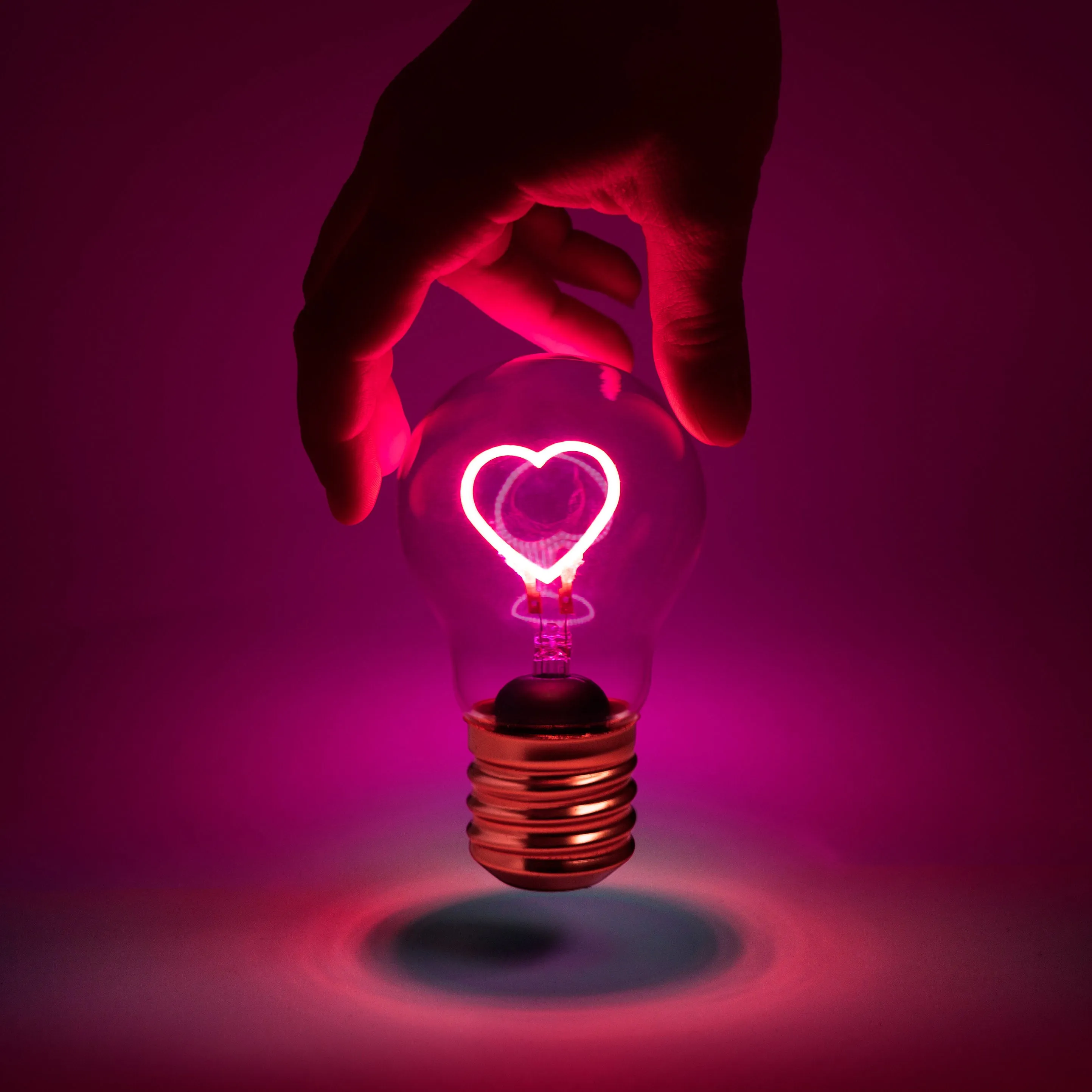 Rechargeable Bulb Light - Heart
