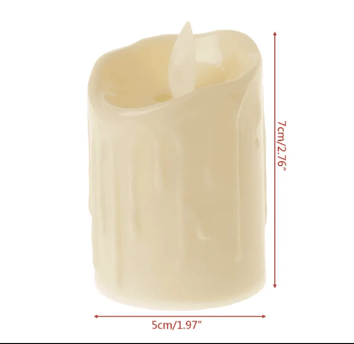 Set Of 12 Flickering Flameless LED Tea Candle Light