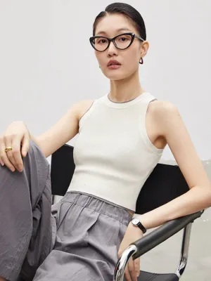 Slim rib tank top_BDHL4425