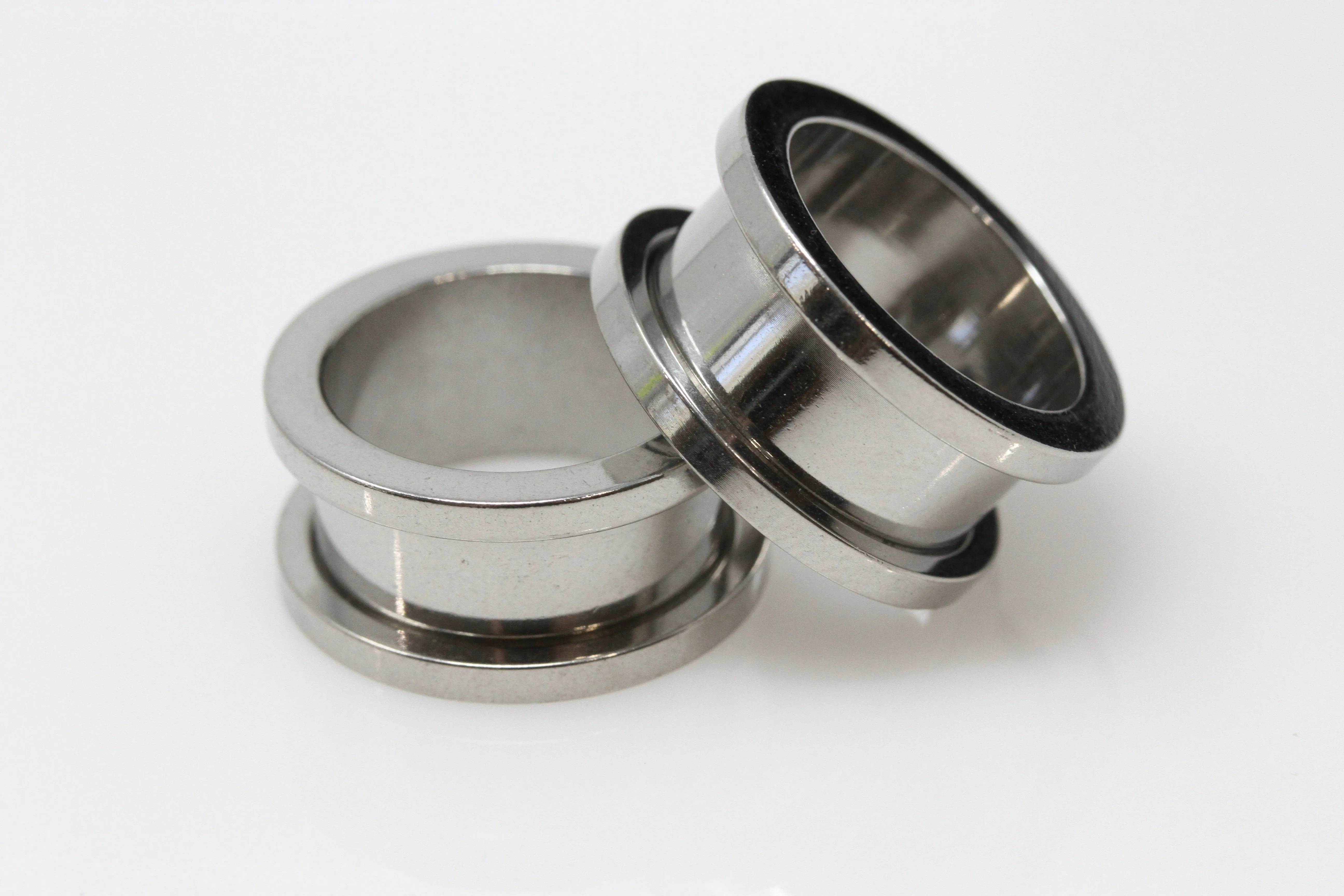 Stainless Steel Tunnels - Screw on Tunnel (Pair) - PSS39