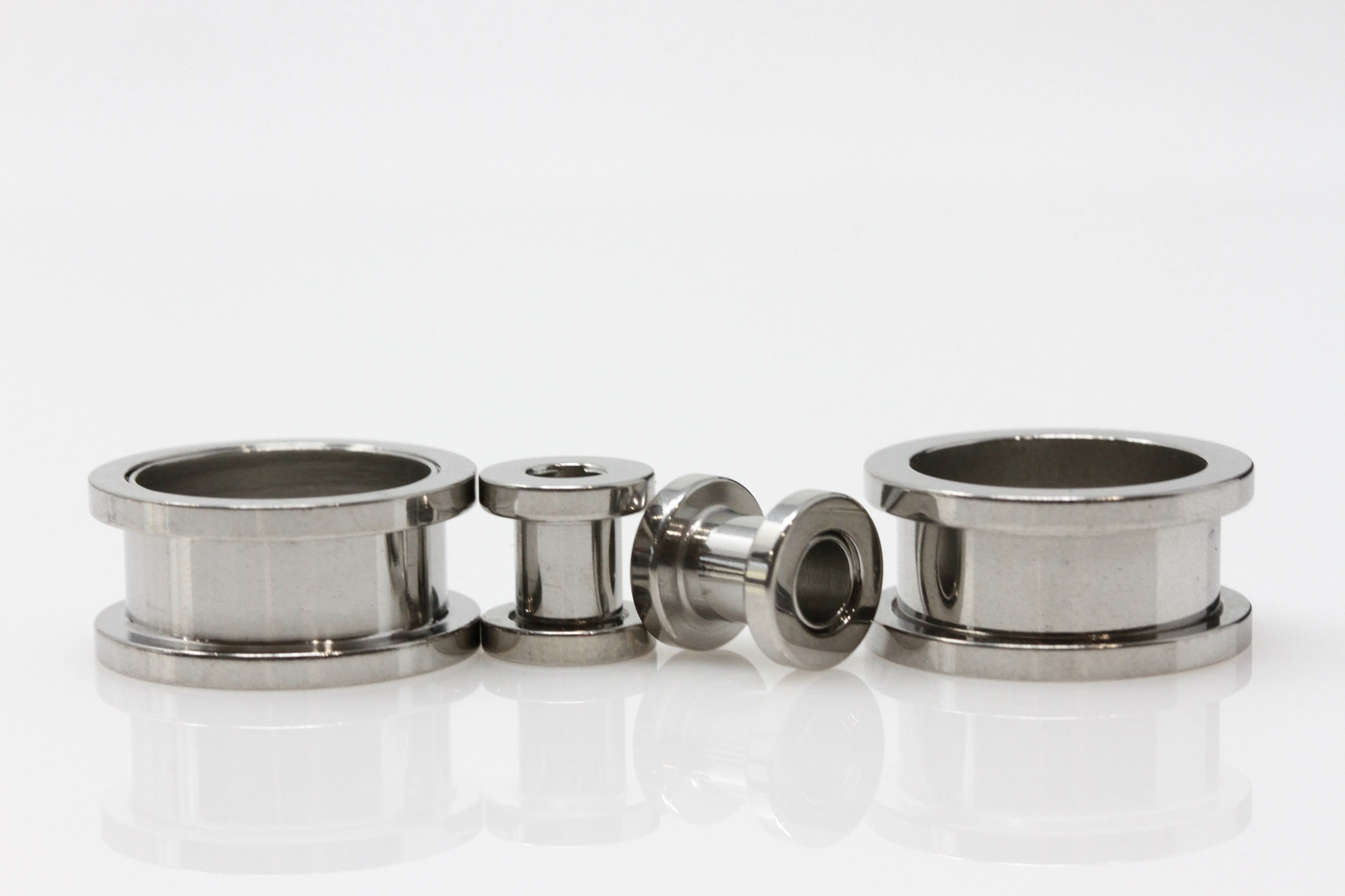 Stainless Steel Tunnels - Screw on Tunnel (Pair) - PSS39