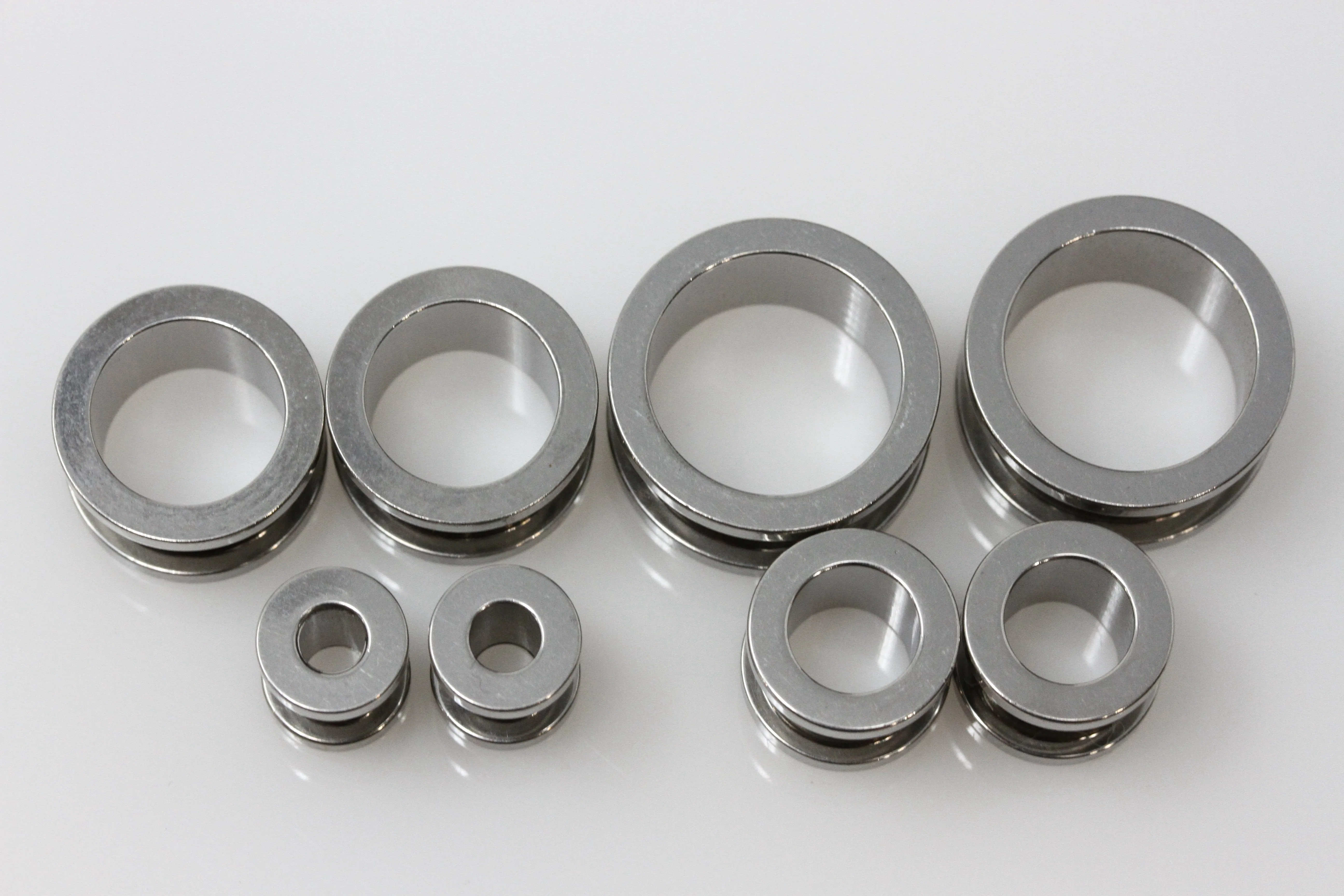 Stainless Steel Tunnels - Screw on Tunnel (Pair) - PSS39