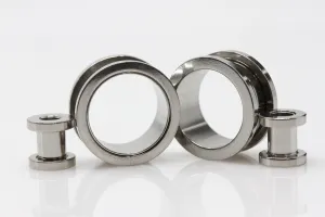 Stainless Steel Tunnels - Screw on Tunnel (Pair) - PSS39