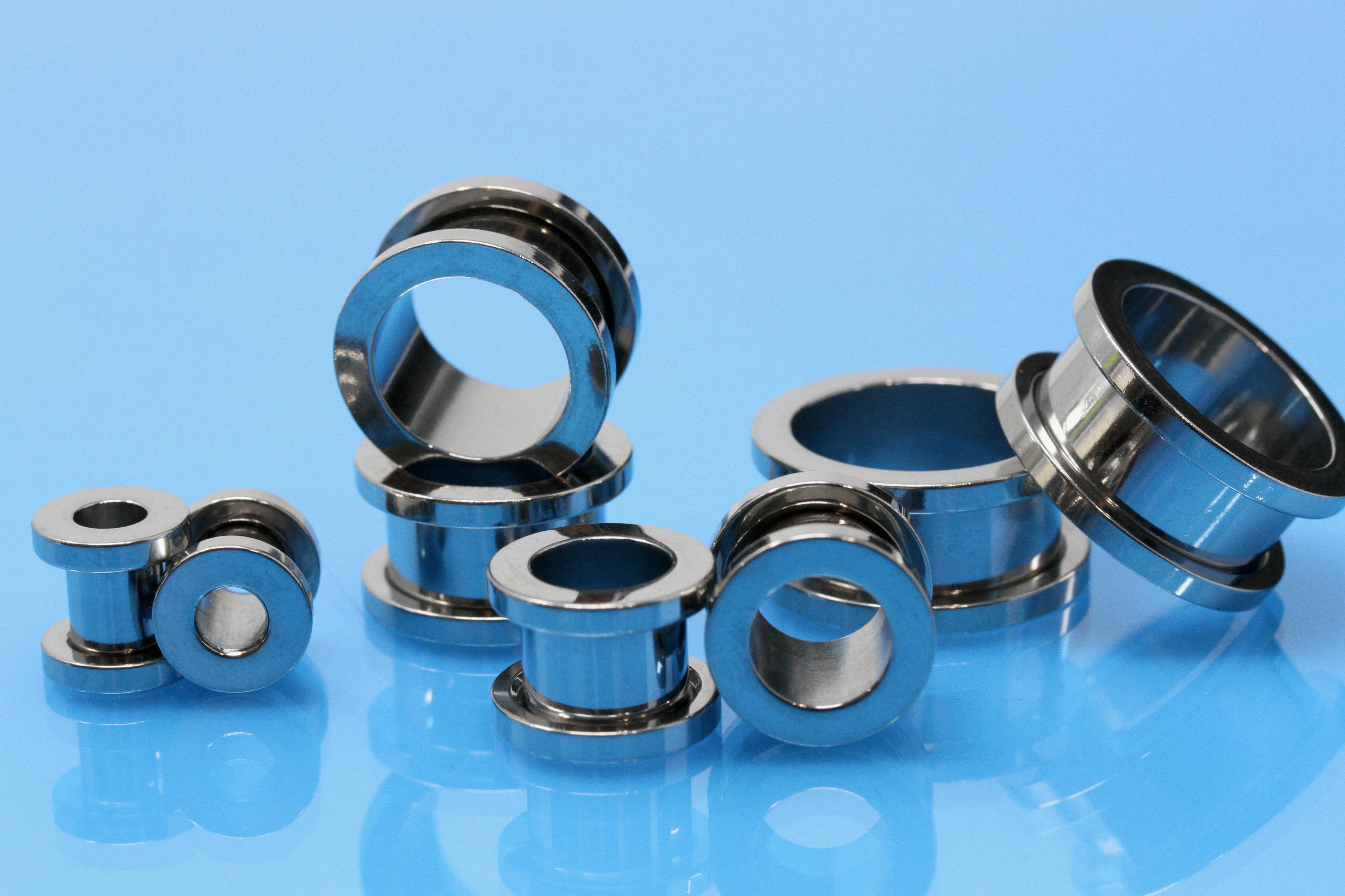 Stainless Steel Tunnels - Screw on Tunnel (Pair) - PSS39