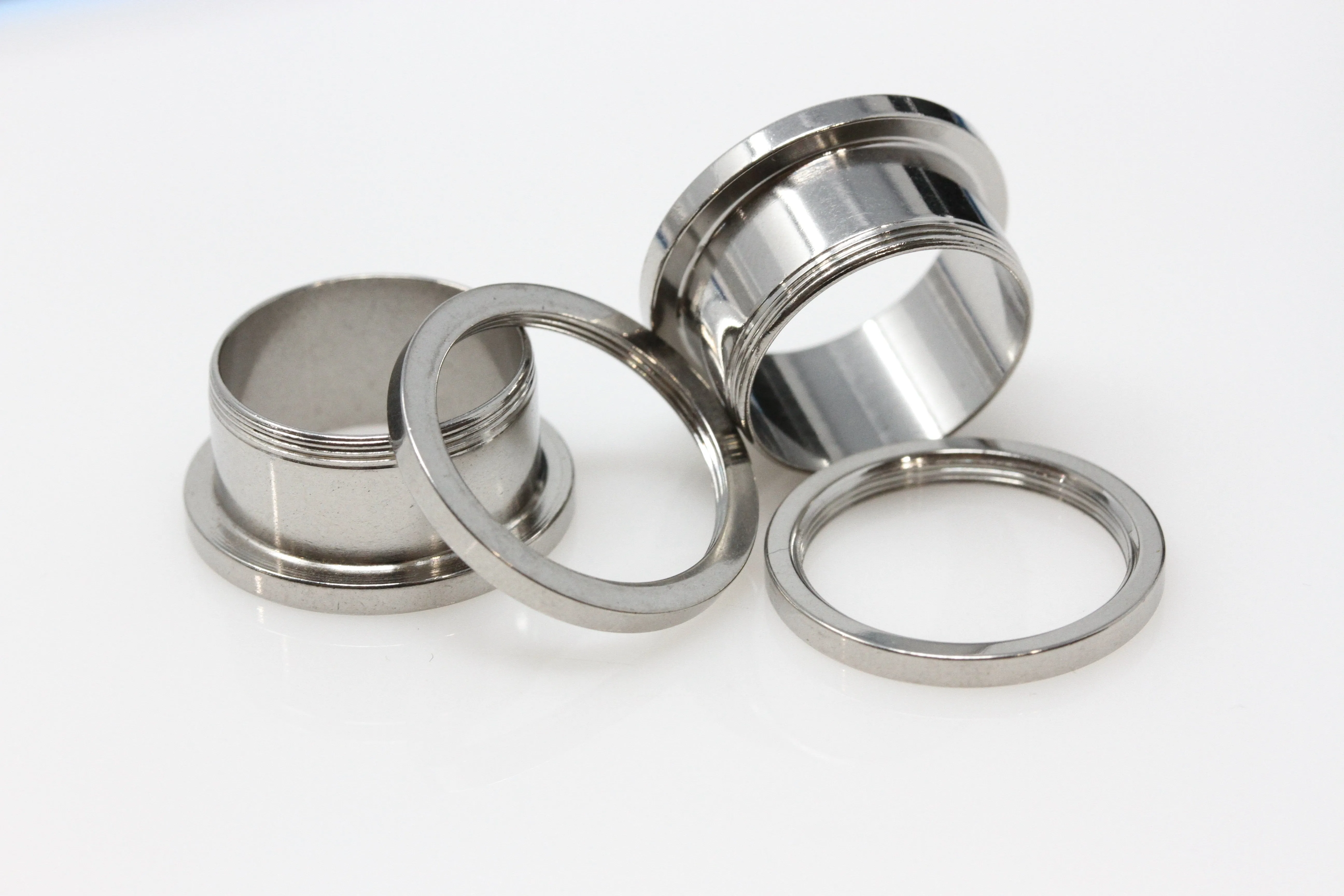 Stainless Steel Tunnels - Screw on Tunnel (Pair) - PSS39
