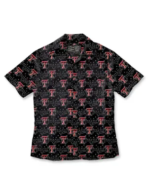 Texas Tech Dark Horse "Playbook" Premium Button Up Men's Camp Shirt