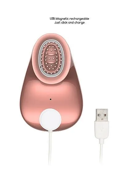 Twitch Rose Gold Hands Free Suction And Vibration Toy