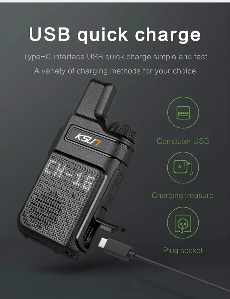 Walkie Talkie Portable Mini Communication Radio Profesional PMR 446  Talkie Walkies Two Way Radio Transceiver KSUN M6 Quality