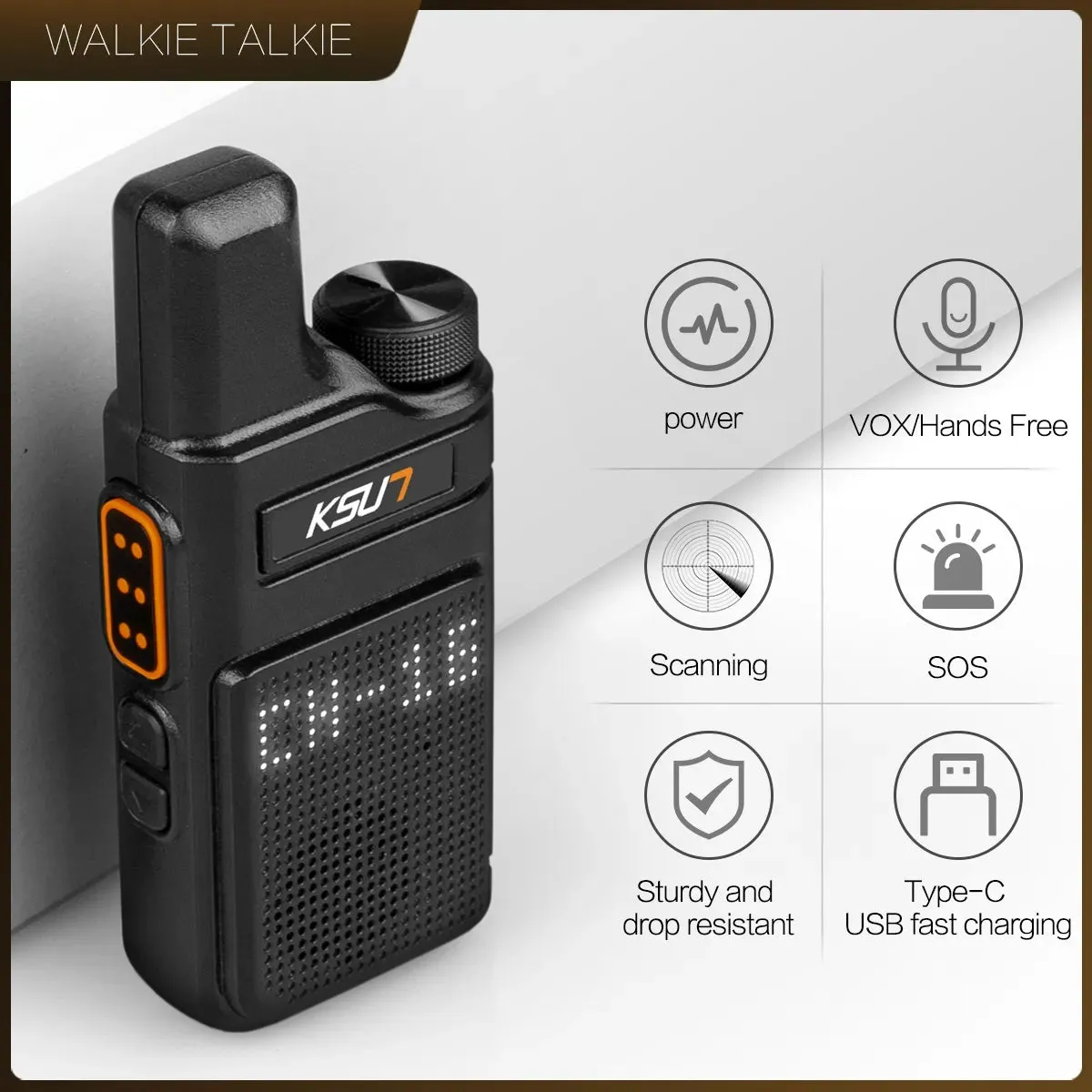 Walkie Talkie Portable Mini Communication Radio Profesional PMR 446  Talkie Walkies Two Way Radio Transceiver KSUN M6 Quality