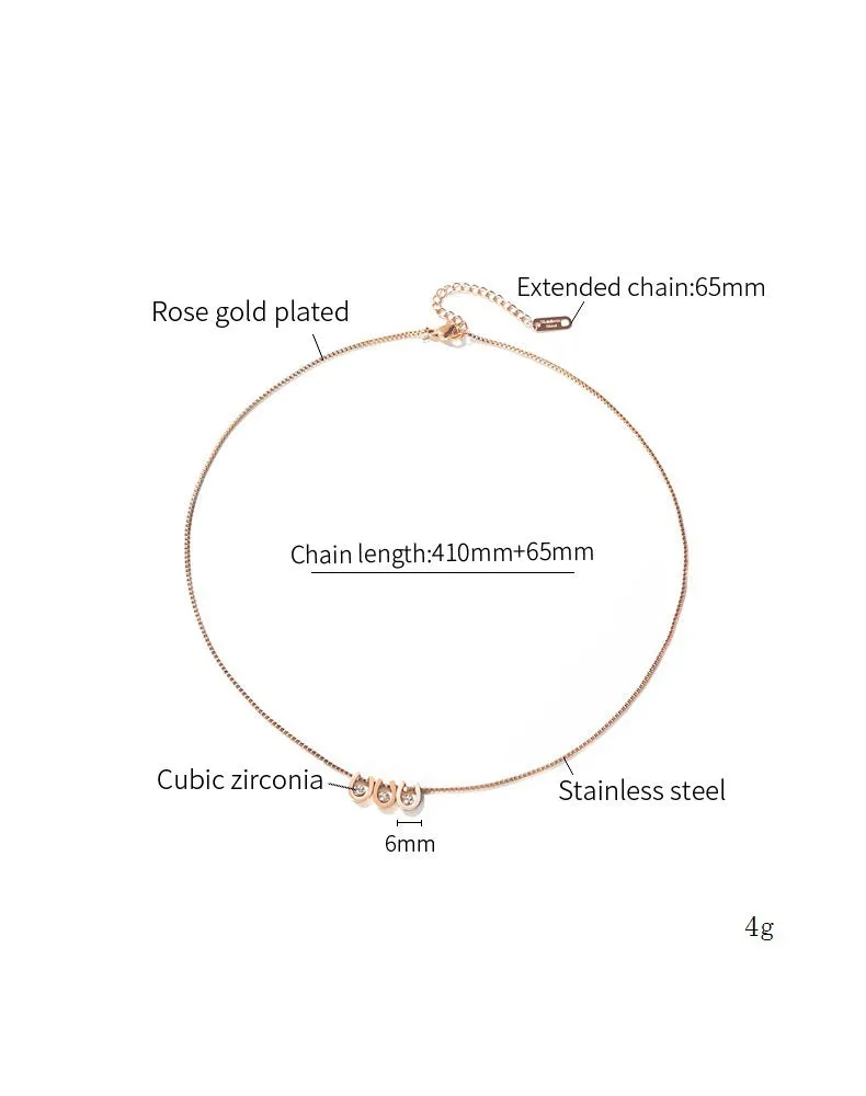 Women's Fashion Diamond Cute Pendant Necklace