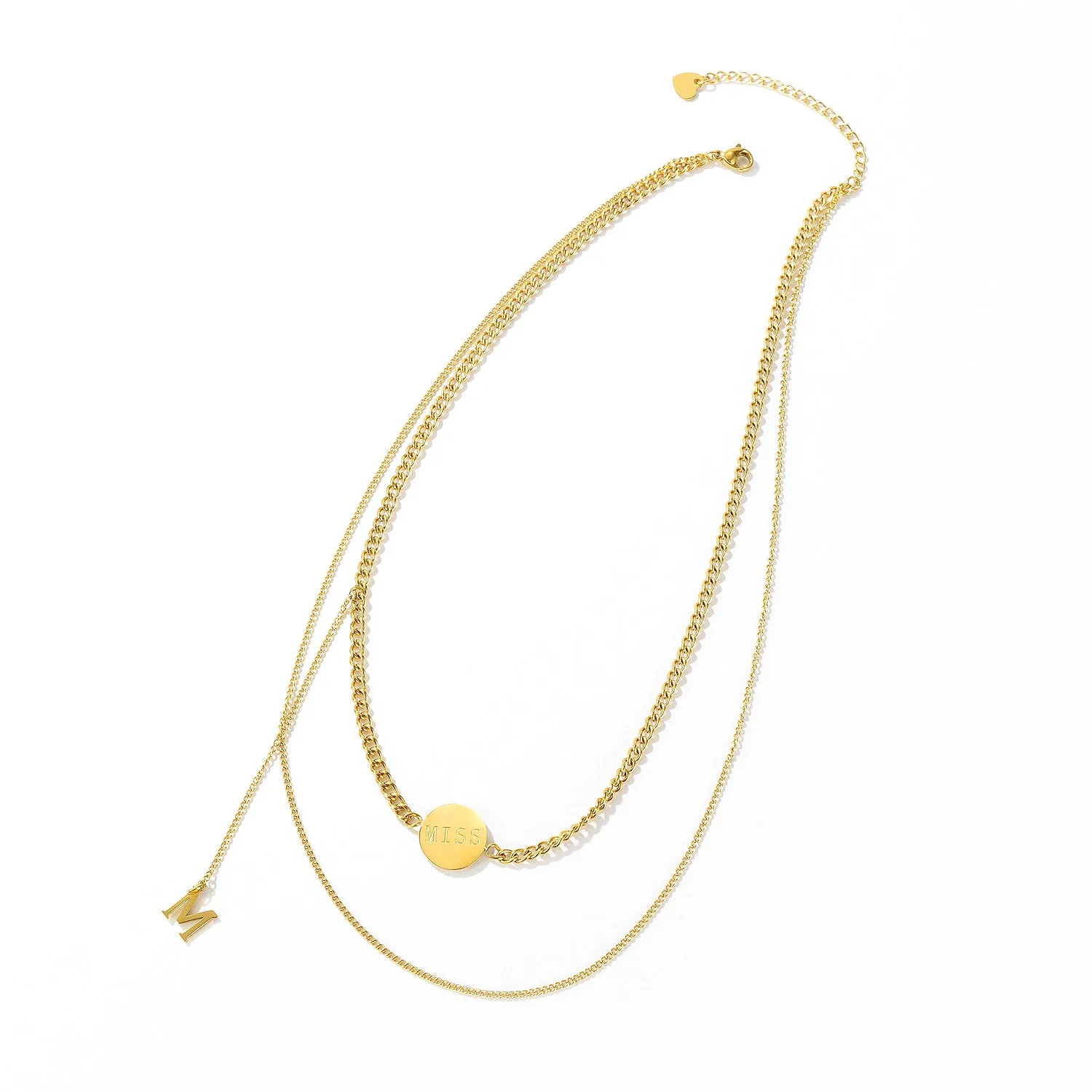 Women's Fashion MISS Pendant Necklace
