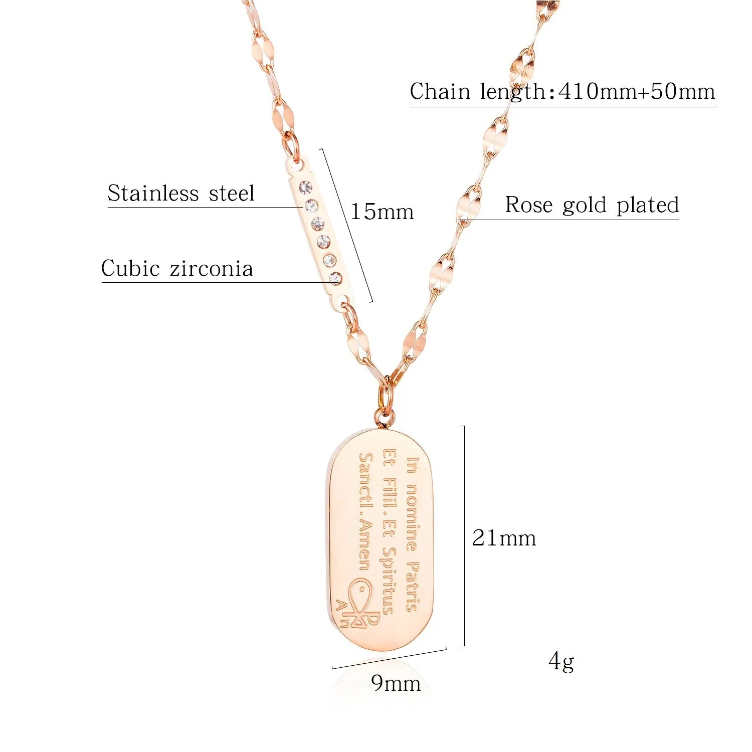 Women's Fashion Religious Pendant Necklace