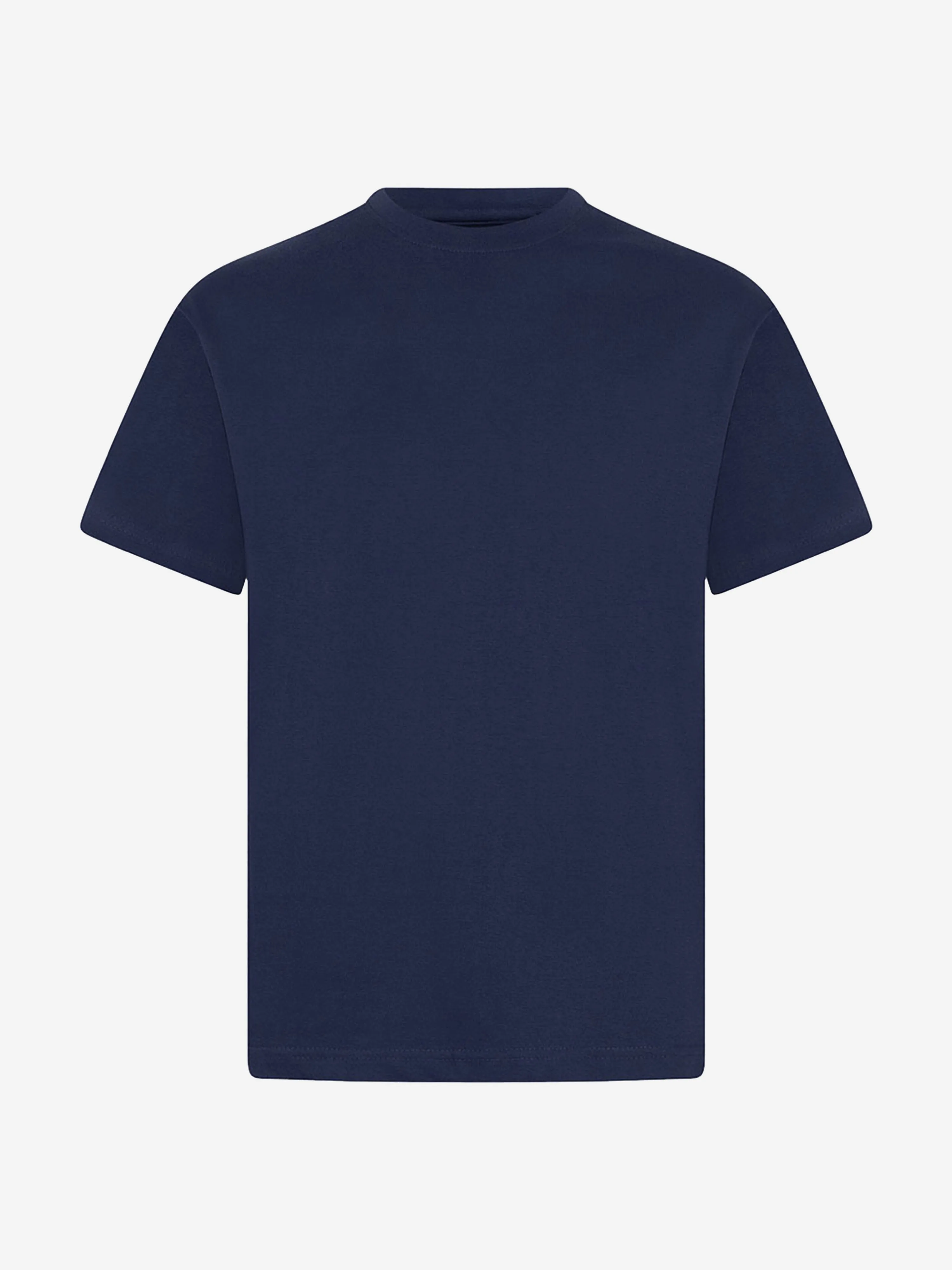Zeco Kids School Crew Neck T-Shirt (Twin Pack) in Navy