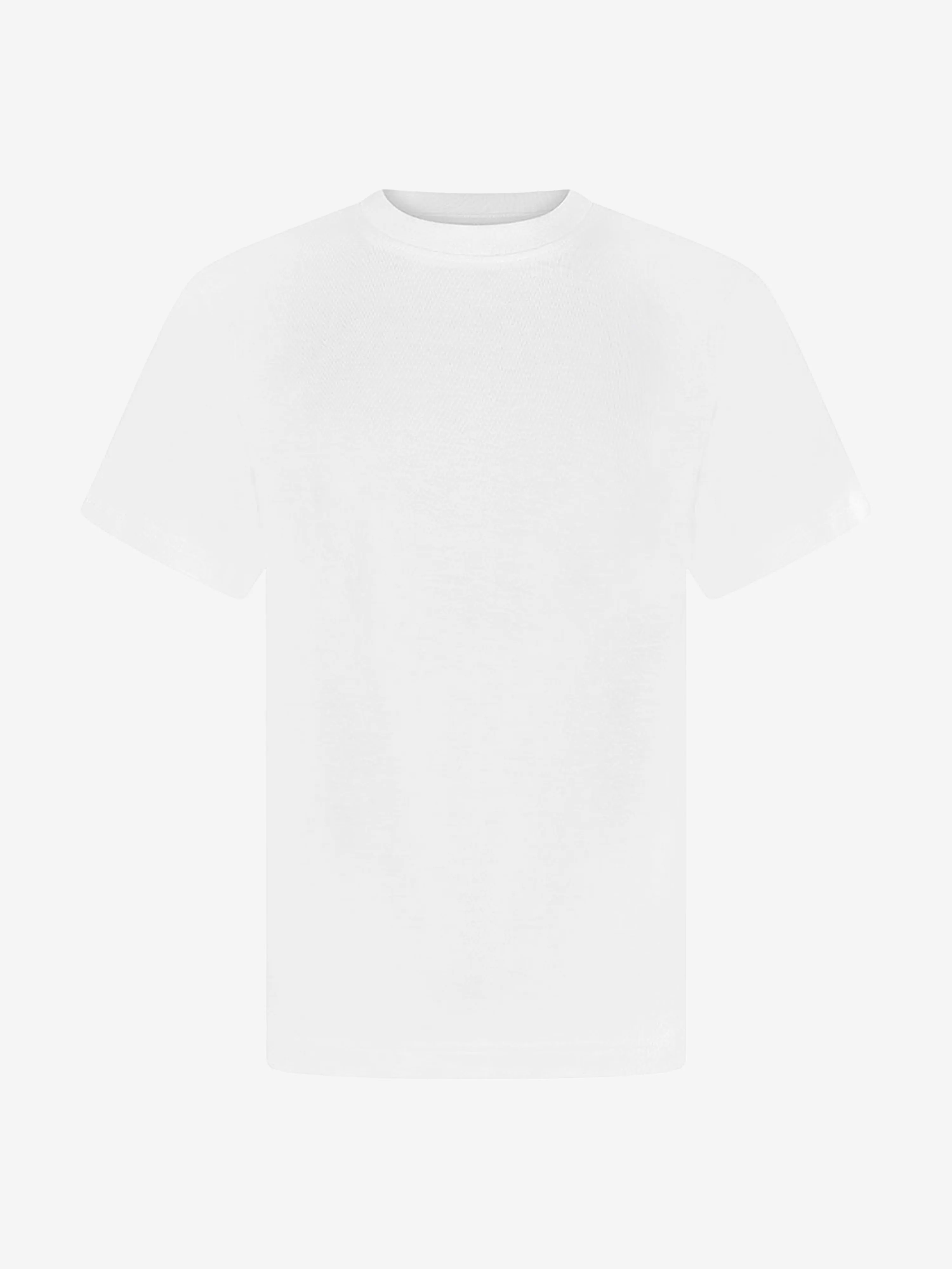 Zeco Kids School Crew Neck T-Shirt (Twin Pack) in White